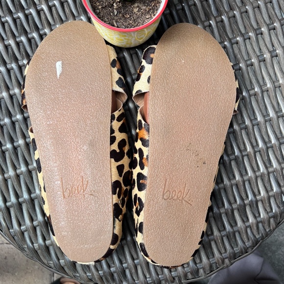 Beek Robin Genuine Calf Hair Slide Sandal in Leopard - Picture 8 of 11